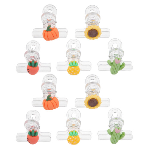 10Pcs Pappersfästklämma För Mat, Chip Dokument 1