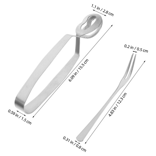 3 Set Mat Tänger Käppar I Rostfritt 1