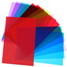 12 Pcs Color Filmer Ljusfilter Diffuserfilm Färgade Ark För Lampe