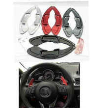 (Sliver) 2pcs Aluminum Steering Wheel Shift Paddle Suitable for a Certain Brand 3 6 CX-5 CX-4 Atenza Axela Car Styling Extension Shifters Accessories