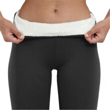 (L, Gray) Women Winter Leggings High Waist Warm Lined Thick Opaque Tights Stretch Bottoms Thermal Tight Leggings for Autumn Winter