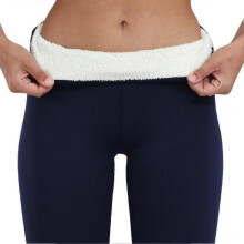 (M, Navy Blue) Women Winter Leggings High Waist Warm Lined Thick Opaque Tights Stretch Bottoms Thermal Tight Leggings for Autumn Winter