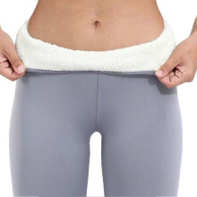 (2XL, Light Gray) Women Winter Leggings High Waist Warm Lined Thick Opaque Tights Stretch Bottoms Thermal Tight Leggings for Autumn Winter