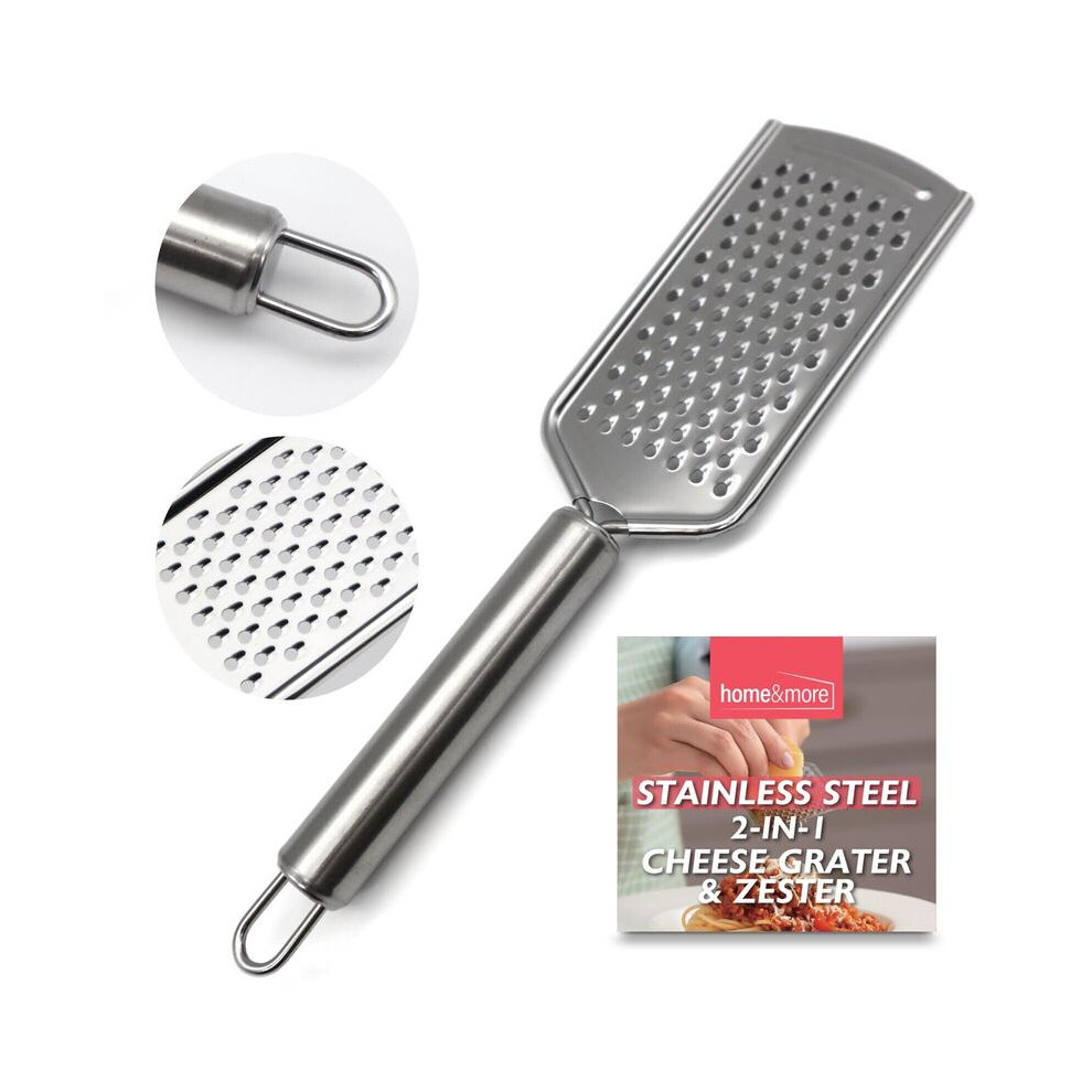 (Default) Hand Held Cheese Grater With Stainless Steel Handle Ginger Lemon Zester Slicer Kitchen Utensils 5071832443360