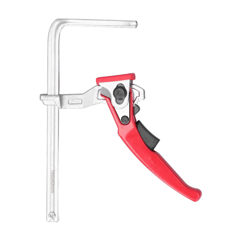 Ratcheting Table Clamp Aluminium Alloy F Clamp Rail Fixture For Woodworking Mft 16 Cm Opening 540 Lbs Clamping Force 9105992826636
