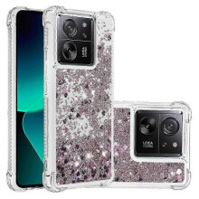(Rose Pink) Case for Xiaomi 13T/13T Pro Bumper Cover Sparkly Glitter Bling Flow...