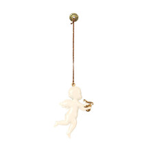 Retro Danish Christmas Hanging Ornament Iron Elf-playing angel