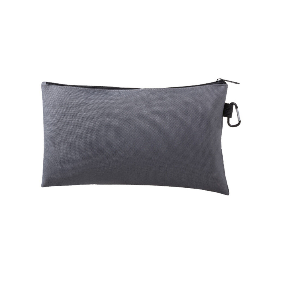 Water Resistant Nylon Tool Pouch With Smooth Zipper Large-Grey 7754000209927