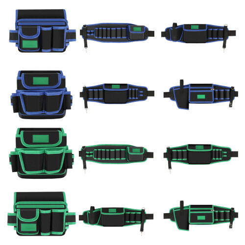 Multiple Pocket Tool Belts Gardening Belt with Quick-Blue 2 1