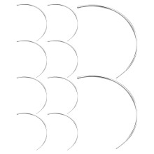50Pcs Böjda Sömnålar C- 2,0 + 2,5 Inch För Läder