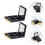 2Pcs Eye Shadow Boxes Black Plastic Compact Portable Makeup Case 2
