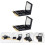 2Pcs Eye Shadow Boxes Black Plastic Compact Portable Makeup Case 4