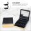 2Pcs Eye Shadow Boxes Black Plastic Compact Portable Makeup Case 11