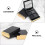 2Pcs Eye Shadow Boxes Black Plastic Compact Portable Makeup Case 10