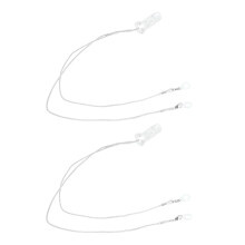 2Sets Hoorapparaat Beugel En ABS Nylon Wit Gebruiksvriendelijk