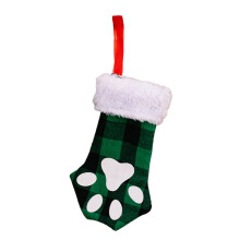 Noël mignon pour chat patte Plaid arbre de noël bas-Vert
