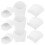 24Pcs Engångs Pommesfriteshållare Vit Pappersbehållare 1