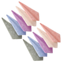 10Pcs Mikrofiber Ansiktsrengöringsdukar För Kvinnor Blandade Färger