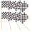 Pack Av 100 Racingflagg Tandpetare Svart 7