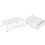 1 Set 2Pcs Rostfritt Luftfrityrtillbehör Grilltallrik Brödrack 1
