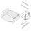 1 Set 2Pcs Rostfritt Luftfrityrtillbehör Grilltallrik Brödrack 7