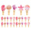30Pcs Rosa Ocean Tema Träklämma Skal Design Hållare 2
