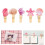 30Pcs Rosa Ocean Tema Träklämma Skal Design Hållare 3