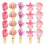 30Pcs Rosa Ocean Tema Träklämma Skal Design Hållare 9