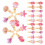 30Pcs Rosa Ocean Tema Träklämma Skal Design Hållare 7
