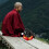 1 Set Tempelmeditation Konstgjord Buddha Träblock 3