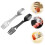 2St Multifunktionell Camping Spork I Rostfritt 4