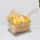 Silverfärgad Stekkorg För Pommesfrites I Rostfritt 8