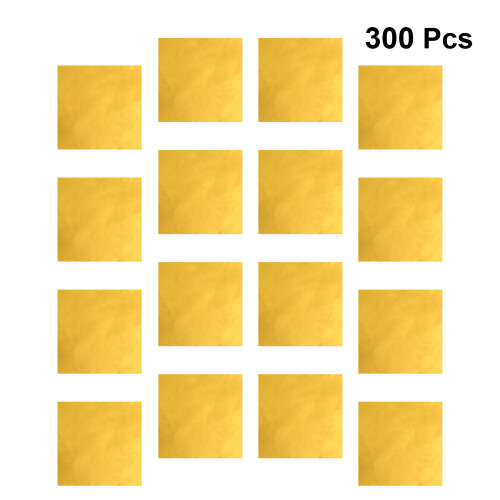 300 Pcs Guld Tennfolie För Mat, Te