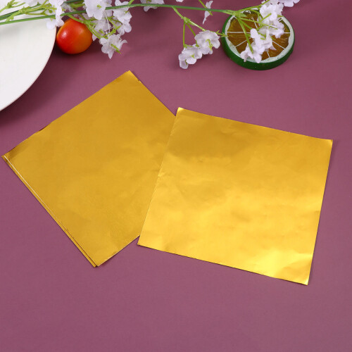 300 Pcs Guld Tennfolie För Mat, Te 2