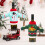 Pull de noël couverture de bouteille de vin-bonhomme de neige 4