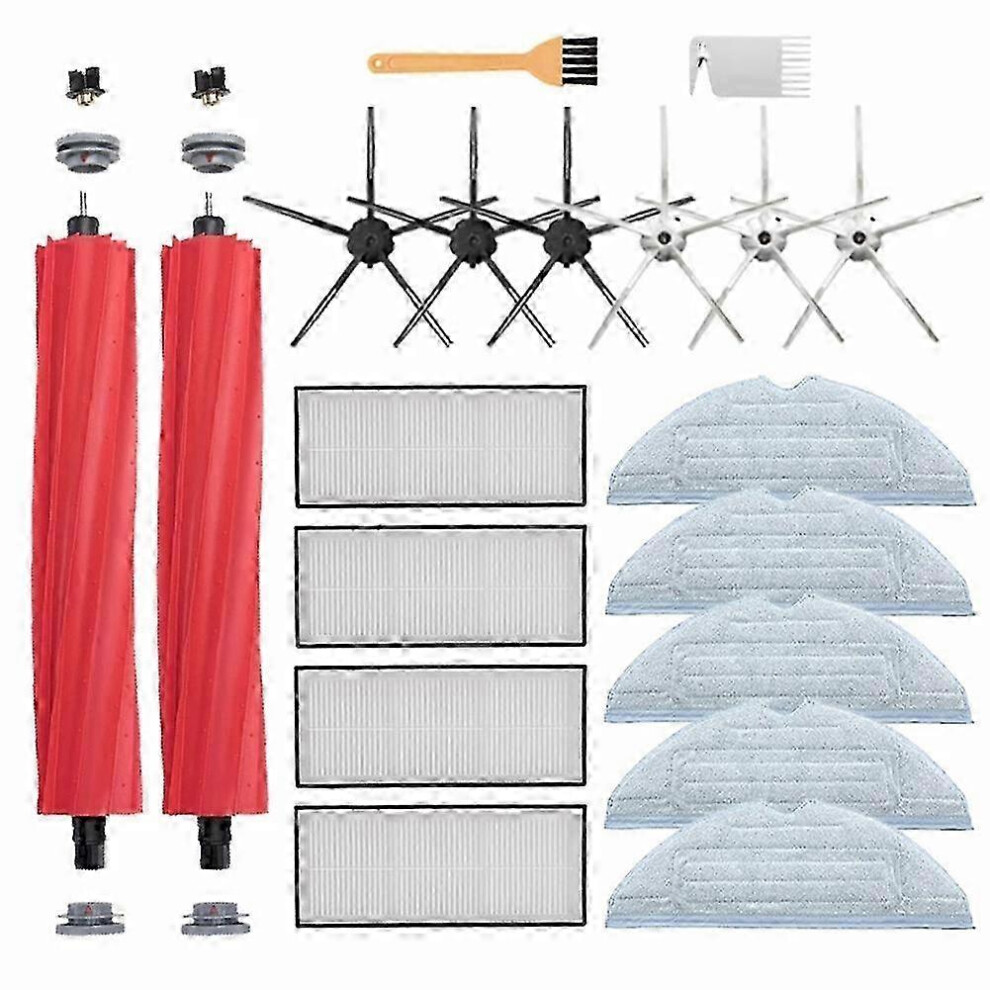 Kikidex (As Show, One Size) Hepa Filter + Mops + Main Side Brush For S7 T7s T7plus G10 Vacuum Cleaner Replacement Parts Accesso