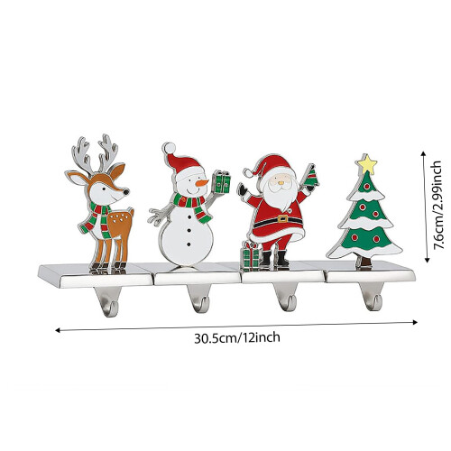 Décoration murale avec bas de Noël antidérapant, base robuste - 2