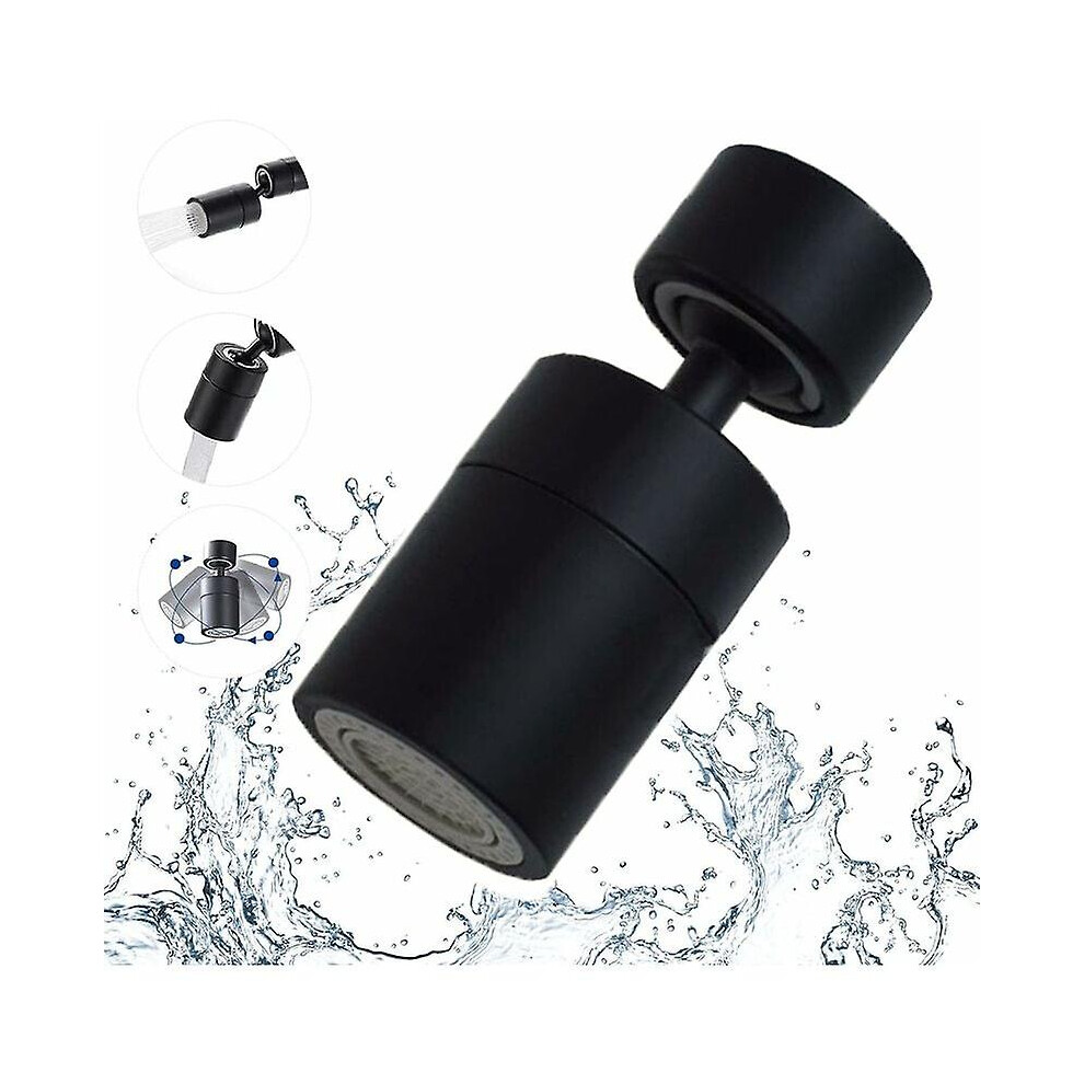 Kikidex (As Show, One Size) Faucet Aerator Faucet Aerator 360 Degree Swivel-2 Modes 22Mm Internal Thread Adapter Guazhuniblack