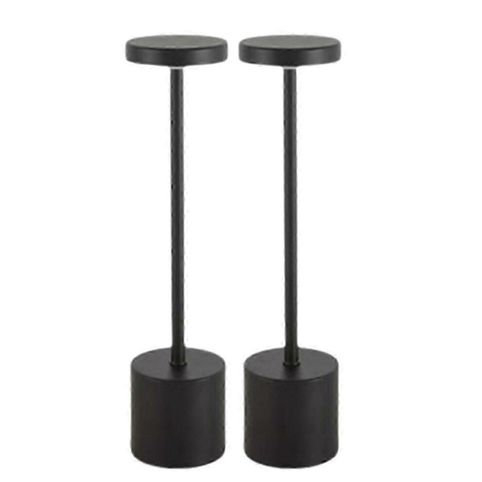 Kikidex (As Show, One Size) 2Pcs Cordless Table Lamp 800Mah Rechargeable Battery Powered Lamps 3 Color Stepless Dimming Led Wir