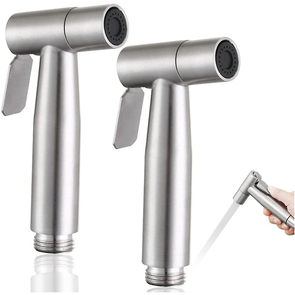 Kikidex (As Show, One Size) 2Pcs Bidet Sprayer,Toilet Handshower,Stainless Steel Bidet Sprayer Kit,Personal Hygiene And Toilet Sprayers