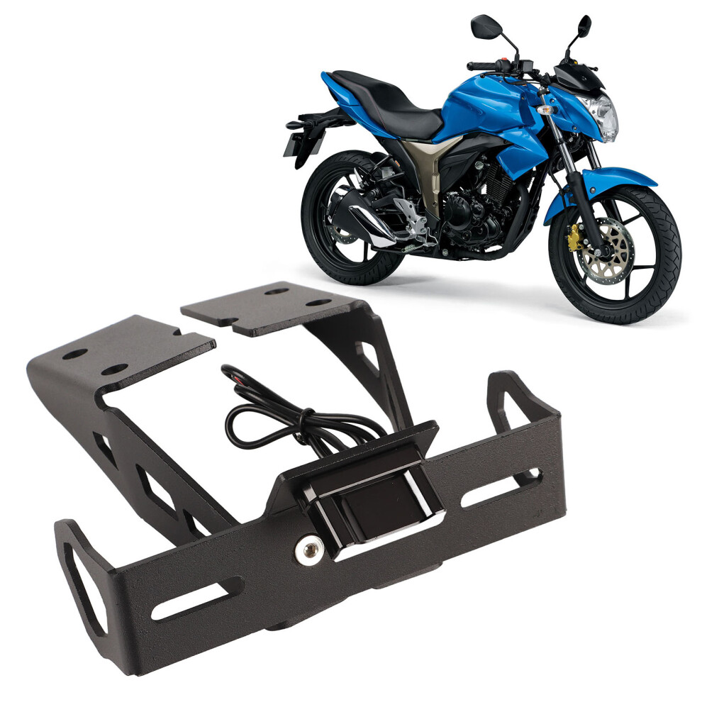 Motorcycle License Plate Bracket With 3 Leds For Gixxer 150/250/ Sf250 Light 9411356787599