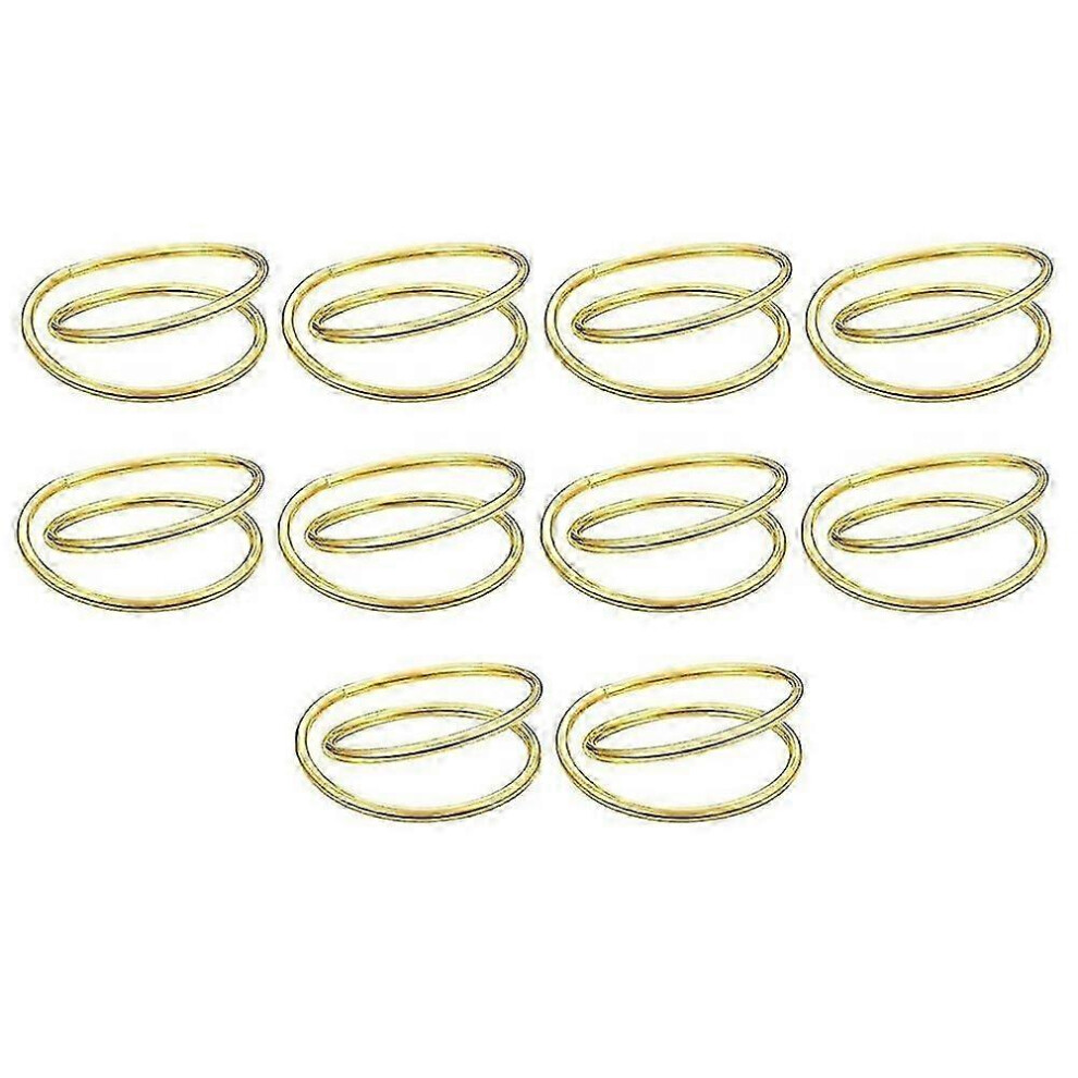 Kikidex (As Show, One Size) Napkin Rings Spiral Napkin Rings Holders Home Dining Table Setting,Napkin Rings Serviette Napkin Ho Gold