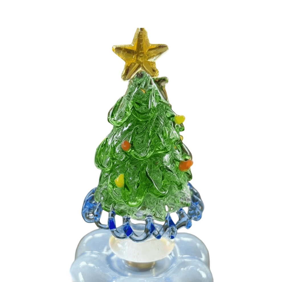 Green Christmas Tree Rotating Ornaments, Rotatable Christmas