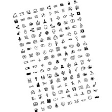 100Pcs Light Switchs Labels Sticker Transparent Switchs-white