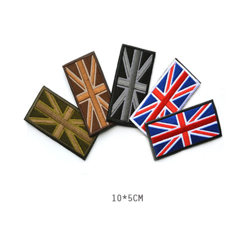 Brittiska Flaggelement Fästiketter Kartonbroderad Pumpamönster 1