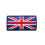 Brittiska Flaggelement Fästiketter Kartonbroderad Pumpamönster 10