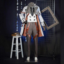 (M) Honkai: Star Rail Walter Male Cosplay Costume Sci-Fi Tactical Outfit for Men with Coat, Pants, Gloves, Glasses & Accessories | Sizes XSXXL