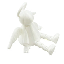 Detailed Articulated Angel Sculpture Adjustable Limbs-White 1