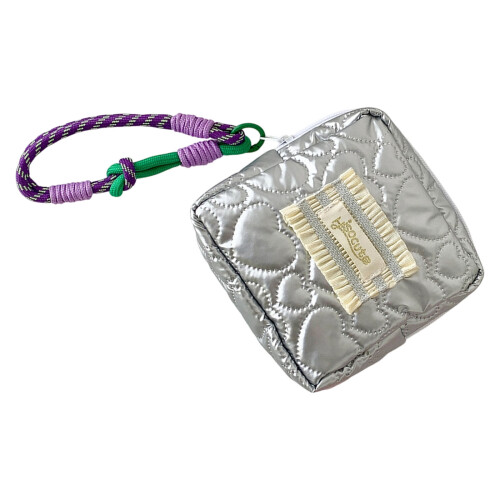 Adorable Bowknot Pattern Sanitary Pad Pouch Waterproof-Purple