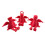 Christmas Angel Statue Movable Joints 3D Printing-Red 2 6